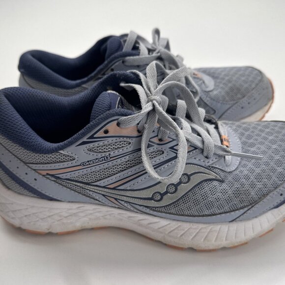 Saucony Cohesion 13 Athletic Sneakers Blue Gray Running Shoes Women’s Size 7.5 - Picture 1 of 11